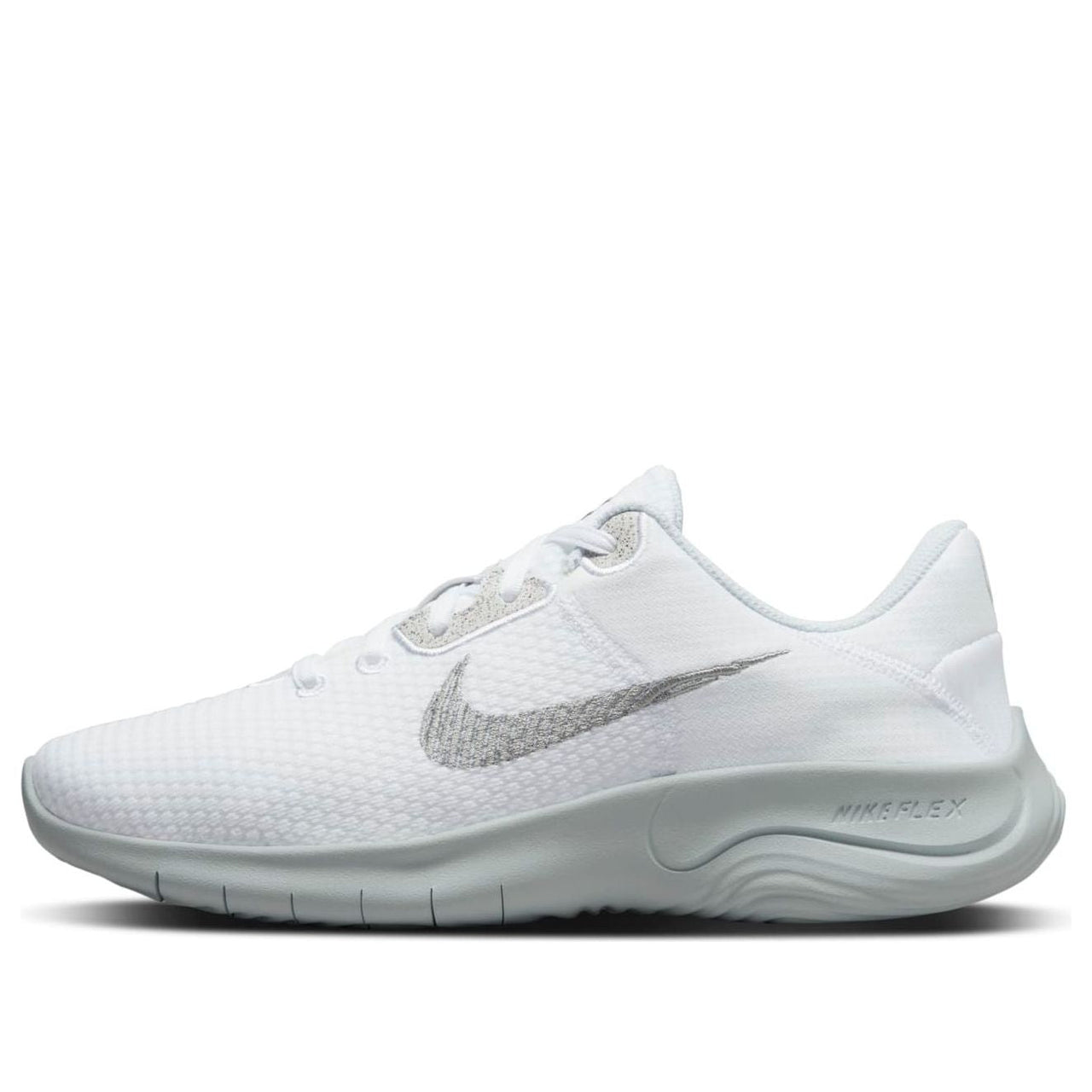 (WMNS) Nike Flex Experience Run 11 Wide 'White Metallic Silver' DH8254-100