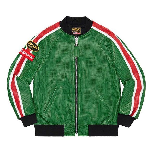 Supreme SS20 Week 1 Vanson Leathers Perforated Bomber Jacket SUP-SS20-213