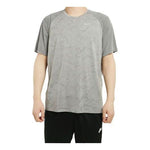 Men's Nike Colorblock Casual Sports Short Sleeve Gray T-Shirt AT3928-056