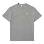 Nike Solo Swoosh Small Label Logo Solid Color Sports Round Neck Short Sleeve Gray CV0559-063