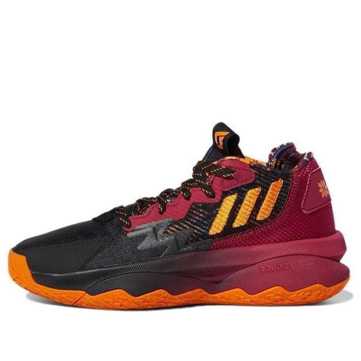 (GS) adidas Dame 8 J Black Red GW3862