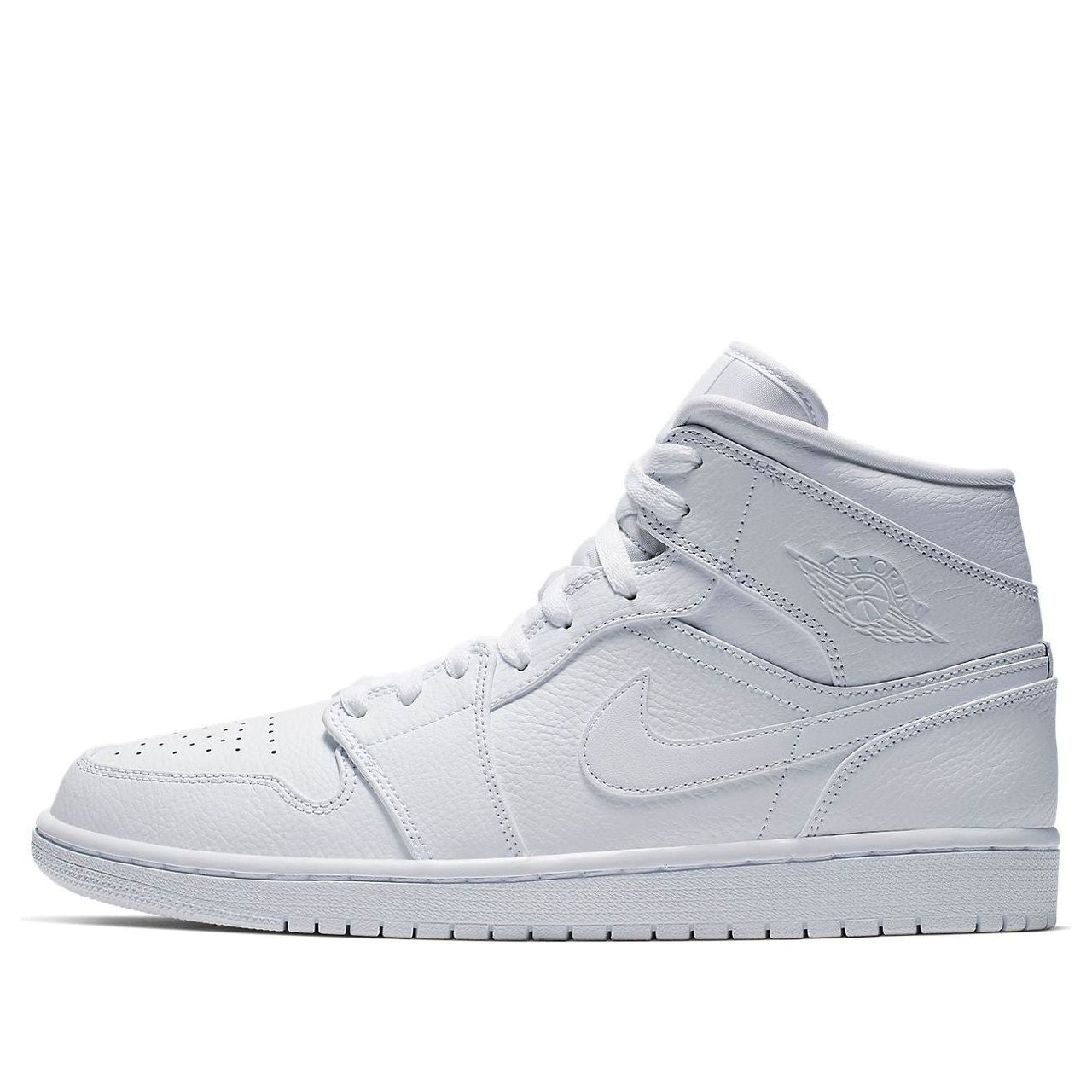 Air Jordan 1 Mid 'Triple White 2019' 554724-129