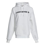 Converse Classic Logo Athleisure Casual Sports Fleece Lined Hoodie White 10021657-A02