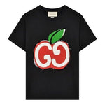 (WMNS) Gucci GG Apple Printed Short Sleeve Black 580762-XJB7U-1082