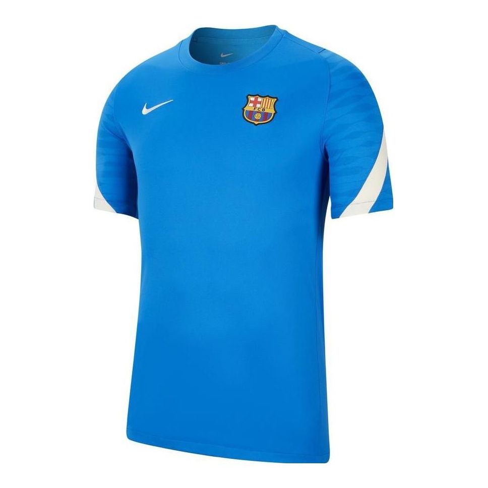 Nike FC Barcelona Strike Short-Sleeve Soccer Top 'Blue' CW1845-430