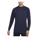 Nike SS22 Dri-FIT Uv Vapor Golf Sports Stand Collar Long Sleeves Obsidian Color CU9803-451