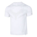 Nike Dri-fit Run Division Rise 365 Solid Color Round Neck Reflective Short Sleeve White DD6046-100