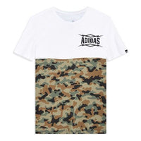 adidas Summer Attack Camouflage Colorblock Sports Round Neck Short Sleeve White AI6065