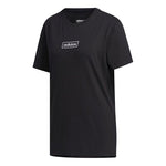 (WMNS) adidas neo C+ Tee Logo Embroidered Loose Breathable Sports Short Sleeve Black FP7418
