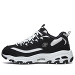 (WMNS) Skechers D'Lites 1.0 White/Black 66666125-BKW