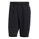 adidas Solid Color Minimalistic Sports Straight Shorts Black HE9932