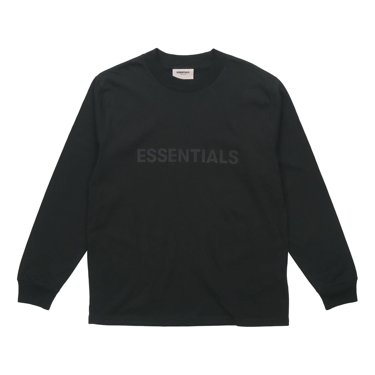 Fear of God Essentials FW20 SS20 Boxy Long Sleeve T-Shirt 'Black' FOG-SS20-400