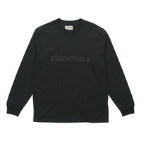 Fear of God Essentials FW20 SS20 Boxy Long Sleeve T-Shirt 'Black' FOG-SS20-400