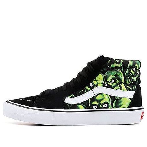 Vans Supreme x SK8-HI 'Glow-In-The-Dark Skull Pile' VN000VHG3FW