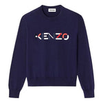 (WMNS) KENZO SS21 Embroidery Logo Swea Blue FB52PU5413LA-76