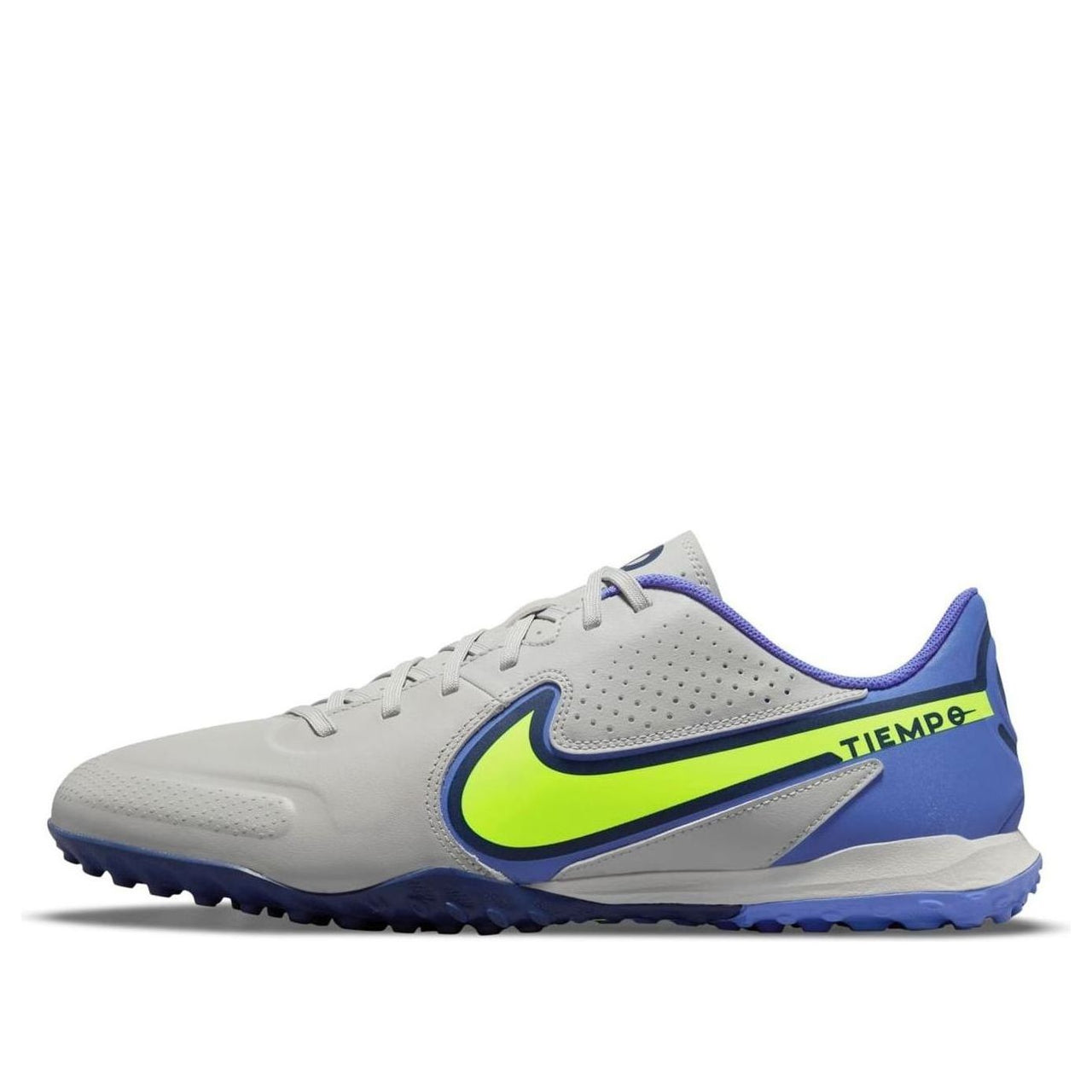 Nike Legend 9 Academy TF Turf Low-Top Soccer Shoes Grey Gray DA1191-075