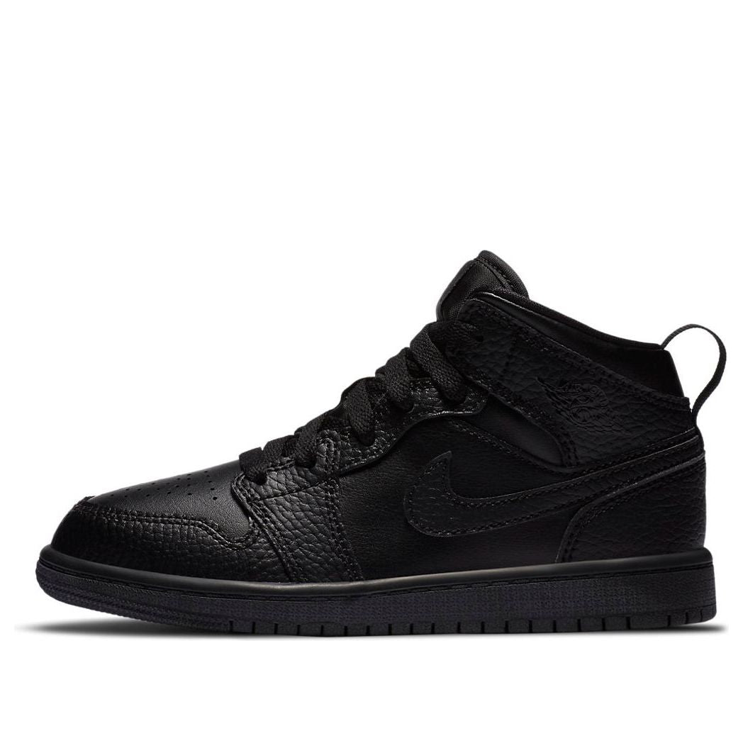 (PS) Air Jordan 1 Mid 'Triple Black' 640734-091