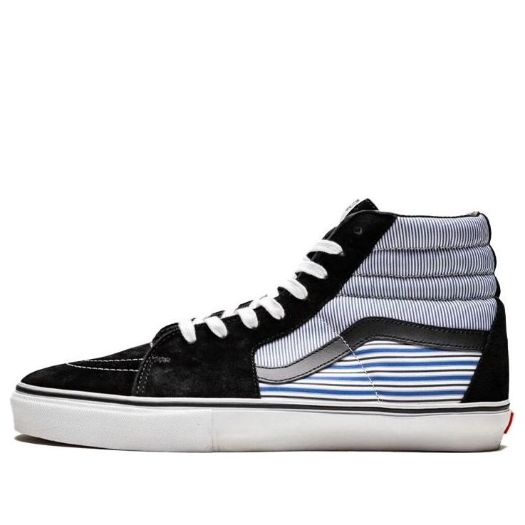 Vans COMME des GARCONS x Supreme x SK8-HI Pro 'Black White Blue' VN-099N70V