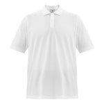 Men's Y-3 Solid Color Logo Polo Shirt White FN3356