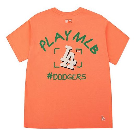 MLB Los Angeles Dodgers Alphabet Logo Short Sleeve Unisex Red 31TS06031-07O
