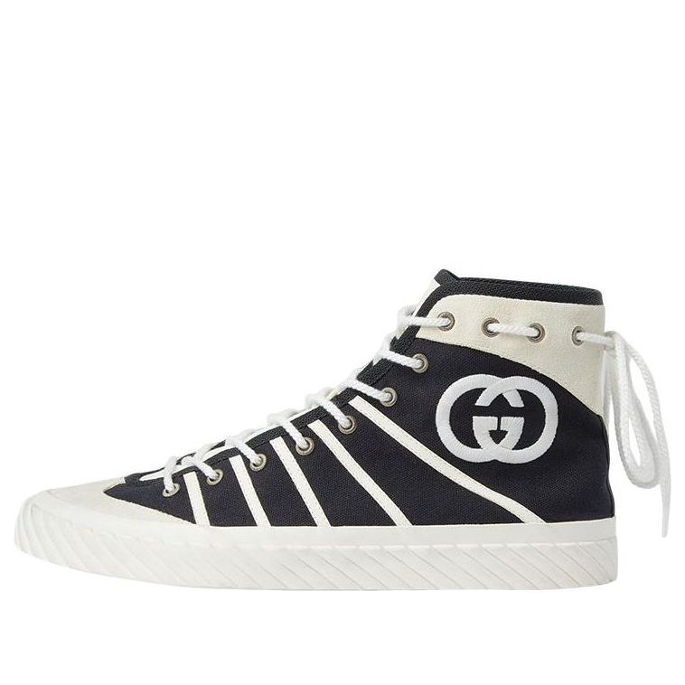 Gucci GG Tortuga High Sneakers 'Black White' 741893-FABJU-1297