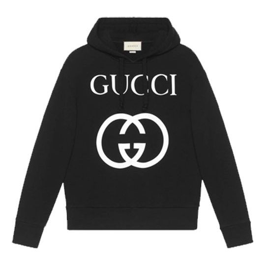 Gucci Hoodies Interlocking G 'Black White' 475374-X3Q25-1289