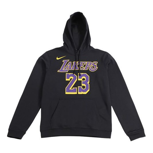 Nike lakers LeBron James Basketball Sports Fleece Lined Pullover Black AV0401-010