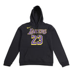 Nike lakers LeBron James Basketball Sports Fleece Lined Pullover Black AV0401-010