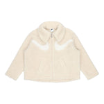 (WMNS) Nike Logo Printing Solid Color Athleisure Casual Sports Lamb's Wool Apricot Color Jacket DD5621-206