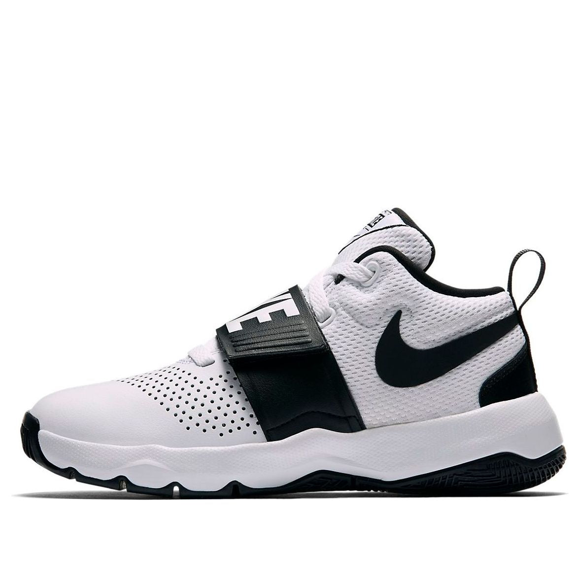 (GS) Nike Team Hustle D8 'White Black' 881941-100