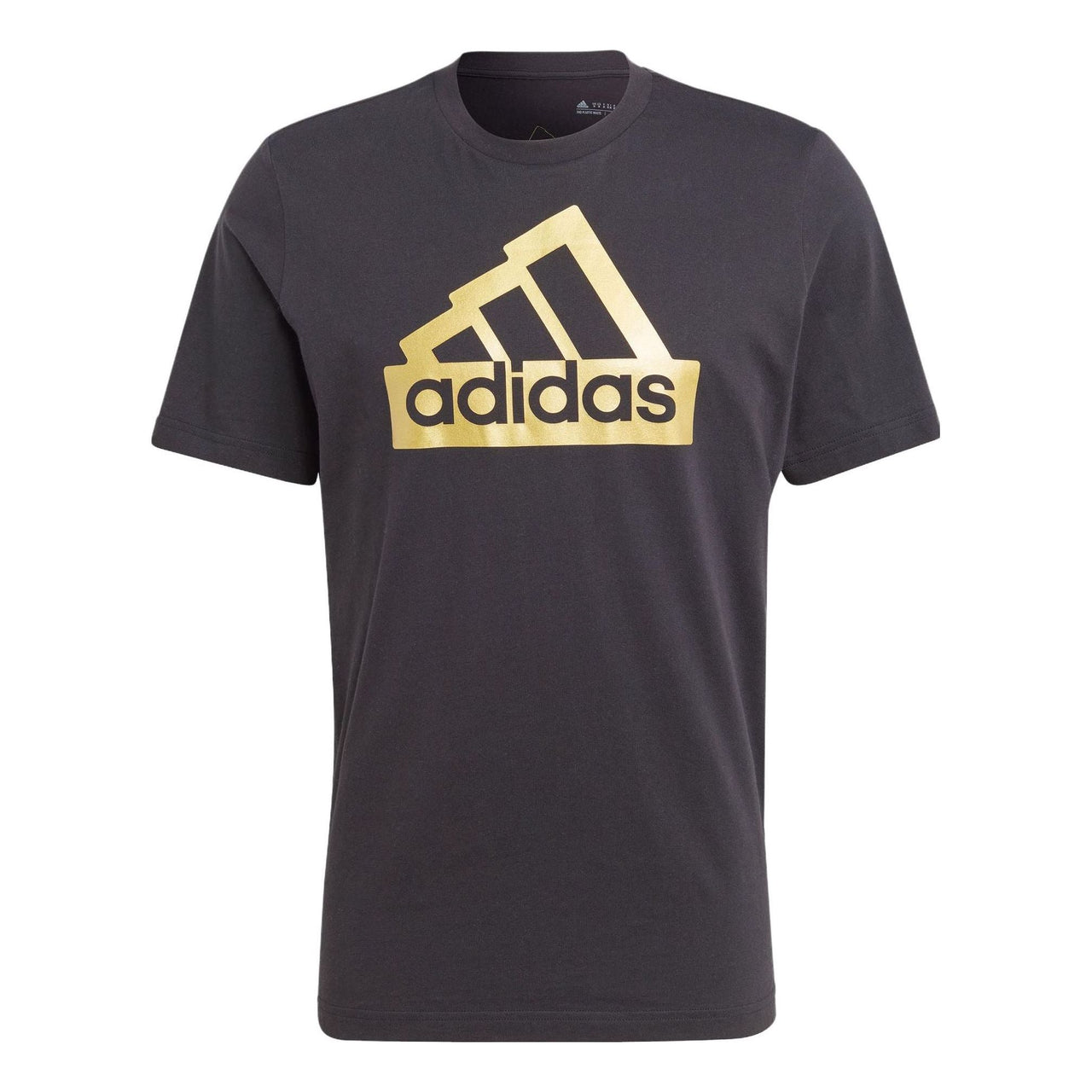 adidas Sportswear Future Icons Metallic T-shirt 'Black Gold' II3468
