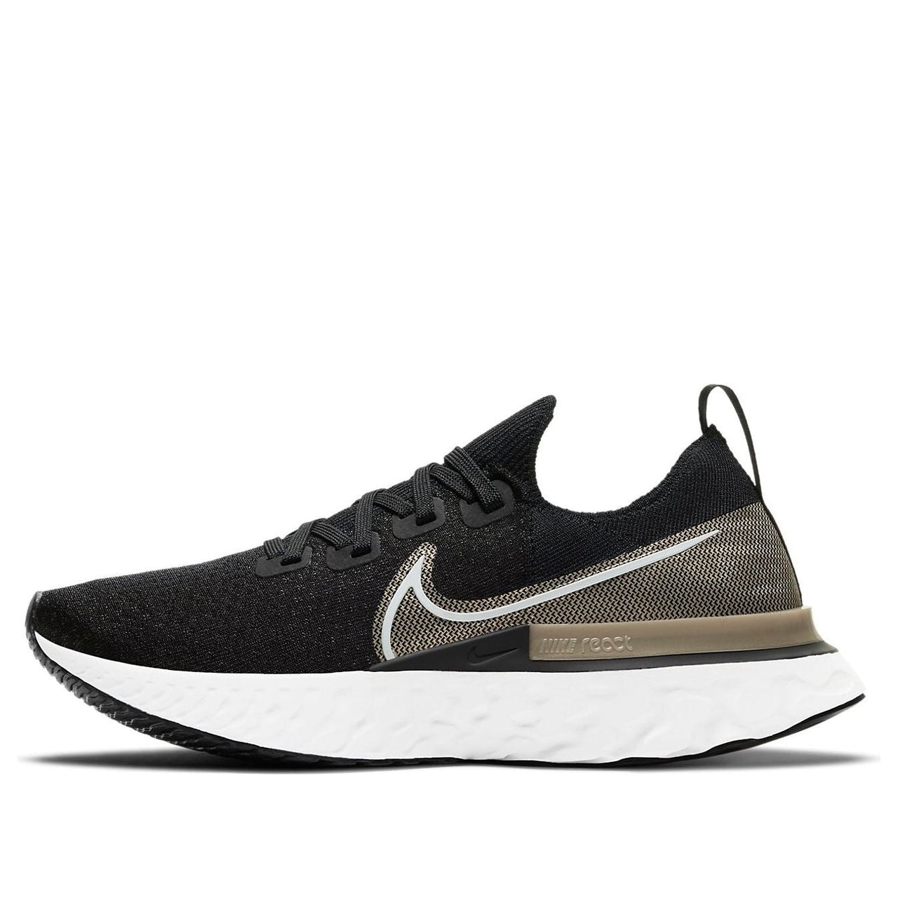 (WMNS) Nike React Infinity Run Flyknit Premium 'Black Metallic Gold Silk' CZ2861-001