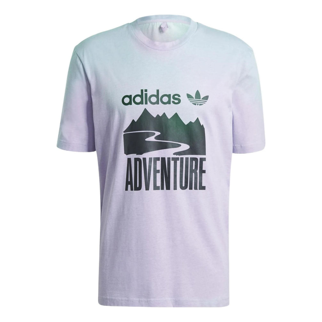 adidas originals Printing Round Neck Pullover Short Sleeve Purple GP0073