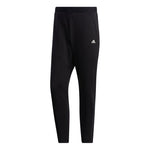 adidas Solid Color Casual Running Sports Fleece Lined Long Pants Black GM4461
