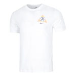 Men's Nike Logo Pattern Printing Casual Short Sleeve White T-Shirt DQ1070-100