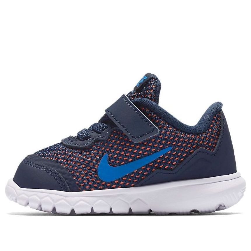 (TD) Nike Flex Experience 4 Low-Top Running Shoes Blue/Orange 749810-400