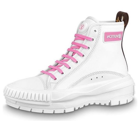 (WMNS) LOUIS VUITTON Squad Trainer Boots 'White Pink Brown' 1A9403