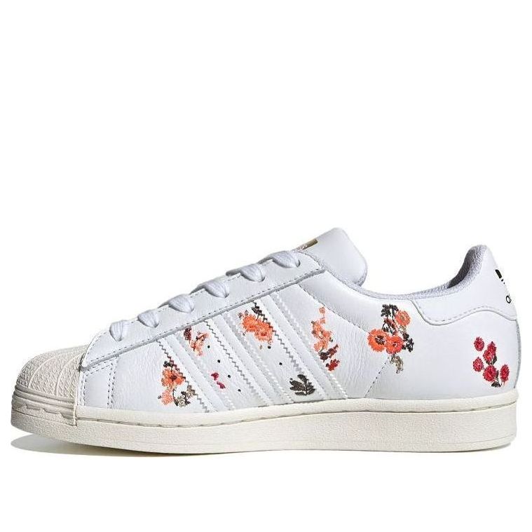 (WMNS) adidas Superstar 'White Floral' FY8768