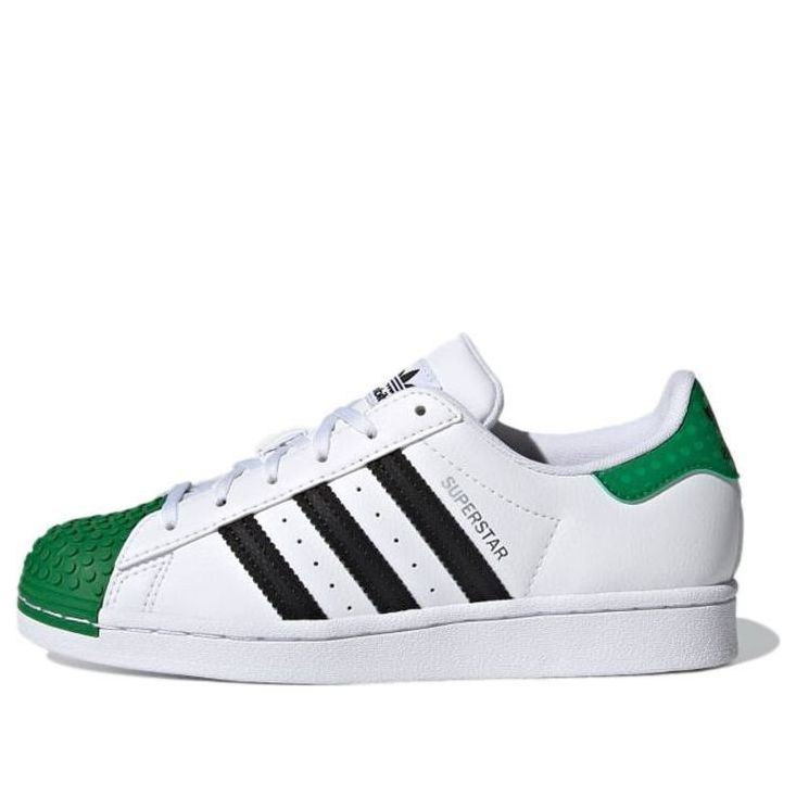 (GS) adidas Lego x Superstar J 'White Green' H03957