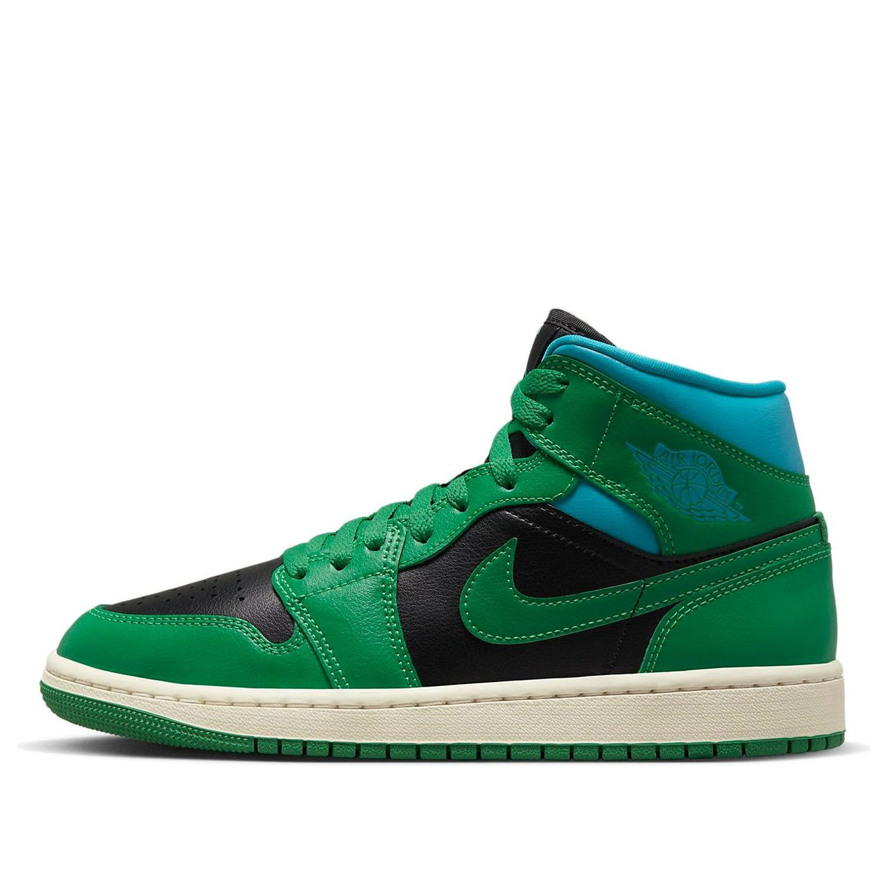 (WMNS) Air Jordan 1 Mid 'Green Black' BQ6472-033
