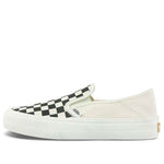 Vans Slip-On Grid Breathable Non-Slip One Pedal Low Top Canvas Skate Shoes Unisex Black White VN0A3MVD42E