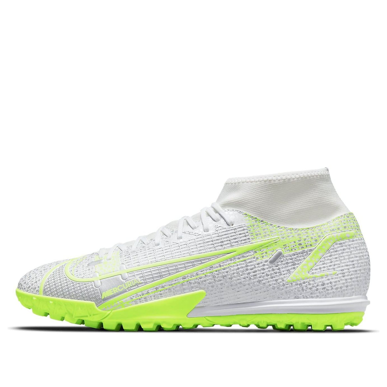 Nike Mercurial Superfly 8 Academy TF 'Metallic Silver Volt' CV0953-107