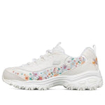 (WMNS) Skechers D'Lites 1.0 Low Running Shoes White 149465-WHT