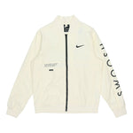 Nike Sportswear Swoosh Logo Print Sports Jacket Men's White DJ5368-110