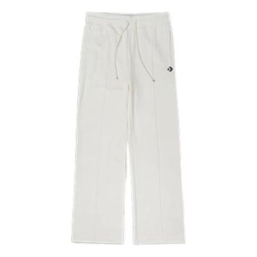 (WMNS) Converse Logo Knit Pants 'Ivory' 10024049-A04