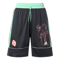 adidas Bw Rose Short Contrasting Colors Basketball Sports Shorts Black GP9773