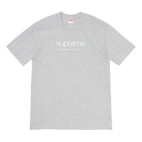 Supreme SS20 Week 1 Shop Tee Classic Logo Short Sleeve Unisex Gray SUP-SS20-260