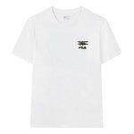 FILA Funny Logo Printing Sports Round Neck Short Sleeve White F11M138151F-WT