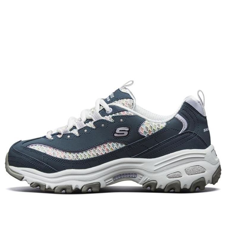 (WMNS) Skechers D'lites 1.0 Blue/White 13144-NVW