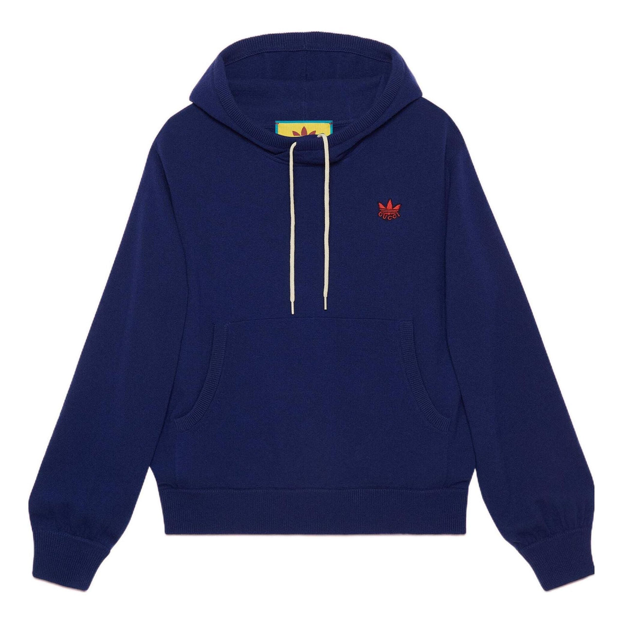 Men's Gucci x adidas Crossover SS22 Solid Color Logo Embroidered Loose Casual Long Sleeves Blue 700446-XKCH8-4330